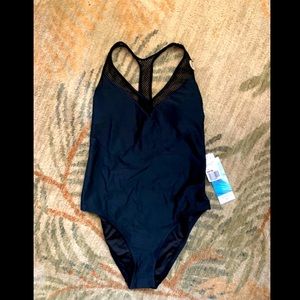 Forever 21 Womens Size L Black Sporty Swimsuit